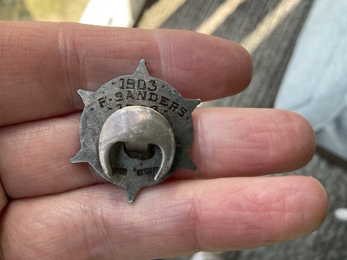 Vintage Amalgamated Society Of Woodworkers Silver Lapel Badge Wood Work 1903 - Picture 8 of 8