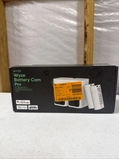 Wyze Battery Cam Pro 2K Color Night Vision/Radar Detection 2 Pack *OPENBOX*