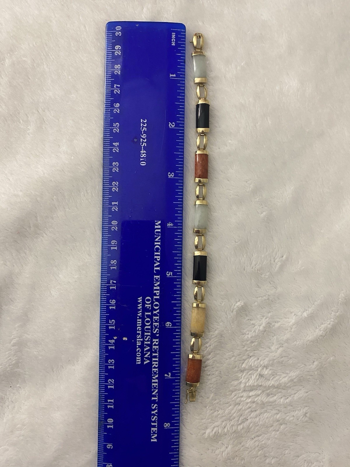 TRANSLUCENT Multi-Colored Jadeite Jade Bracelet S… - image 11