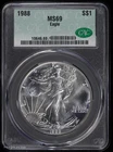 1988 $1 American Silver Eagle Dollar CAC MS 69 | Uncirculated UNC