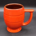 Frankoma Pottery C7 Flame Red Orange Barrel Coffee Mug Replacement