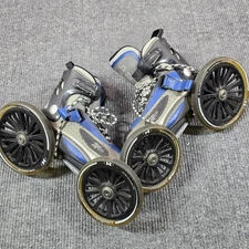 LandRoller Mojo Inline Skates Mens 6 Womens 7 Blue 150mm Wheels Rollerblades