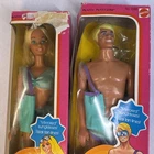 Vintage Sun Lovin’ Malibu Barbie & Ken Doll Lot 1088 and 1067 Peek-a-boo Tan