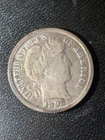 1892 P Barber Liberty Head Dime VG