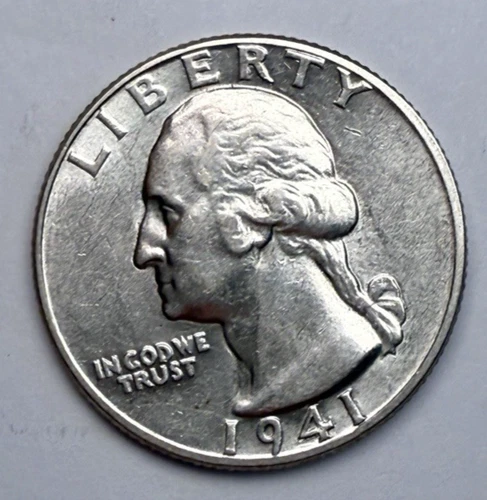 1941-P Washington GEM BU 25c ~ 90% Silver ~ Lusturous Beauty ~ S88