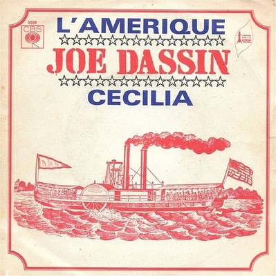 Vinyl 45T Joe Dassin America - Cecilia CBS Serie GEMINI