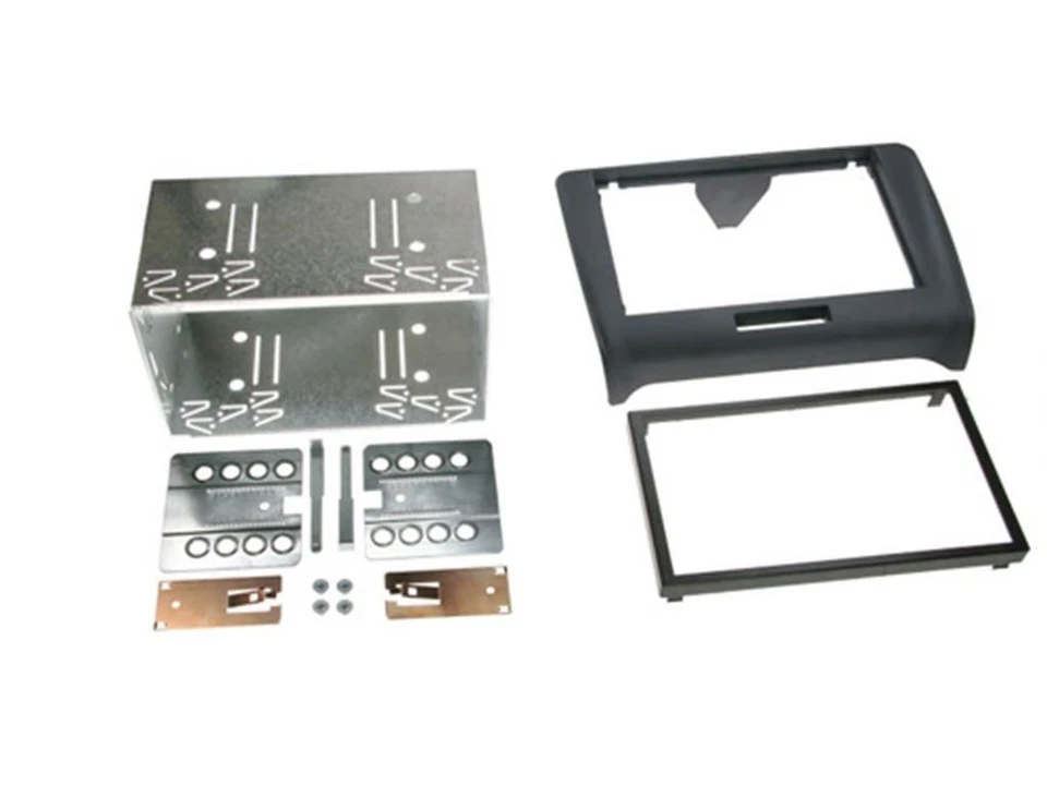 Double Din Car Stereo & Steering Wheel Fitting Kit Fits Audi TT MK2 8J 2006-2014 - Image 2 of 4