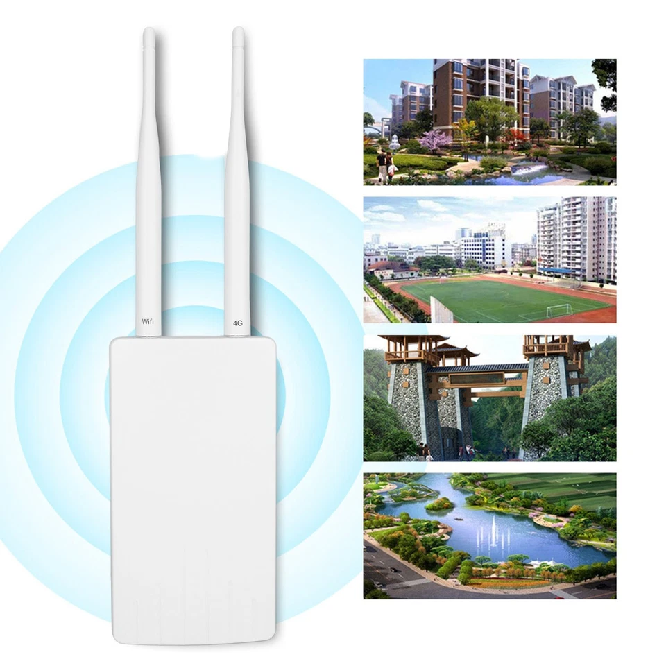 4G LTE CPE WiFi Router 150Mbps Mobile WiFi Router With 2pcs Antennas 100‑240V EU - Image 4 of 4