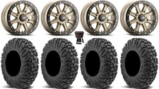 ITP Inertia Bdlk 14" Wheels Br +40mm 27" MotoVator Tires Renegade Outlander