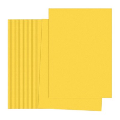 Golden Yellow Color Copy Paper, 50 Sheets 11.7x8.3'' A4 70gsm