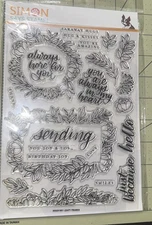 Simon Says Stamp Leafy Frames Stamp Set SSS201901 NIP