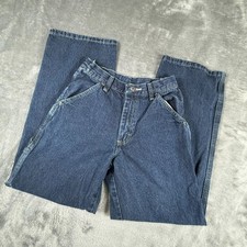 Wrangler Carpenter Jeans Youth Boys Size 14 Slim Blue Adjustable Waist