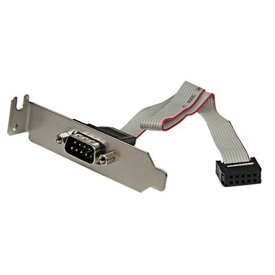 StarTech.com PLATE9MLP 9 Pin Serial Male to 10 Pin Motherboard Header LP Slot Pl