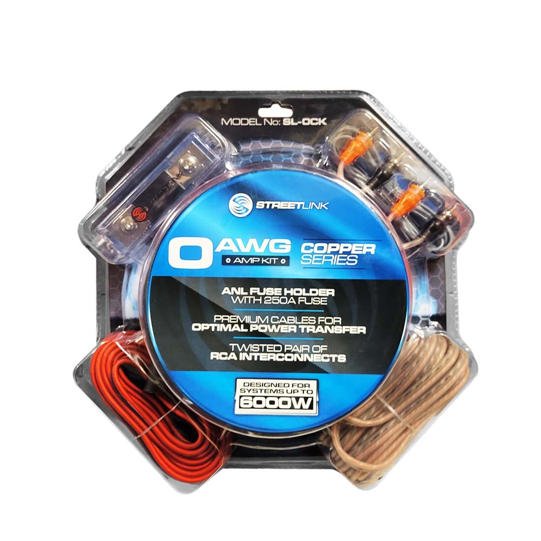 Streetlink SL-0CK Copper Series 0 AWG Amplifier Kit for Systems Up