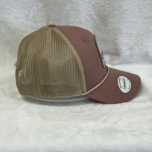 Tommy Bahama Trucker Golfmütze für Herren verstellbar neu mit Etikett Druckknopflasche Einheitsgröße rosa khaki - Bild 3 von 5