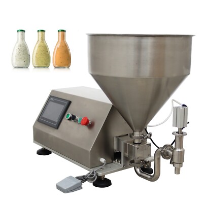 Gear Pump Paste Liquid Filling Machine with Touch Screen Digital Control 110V