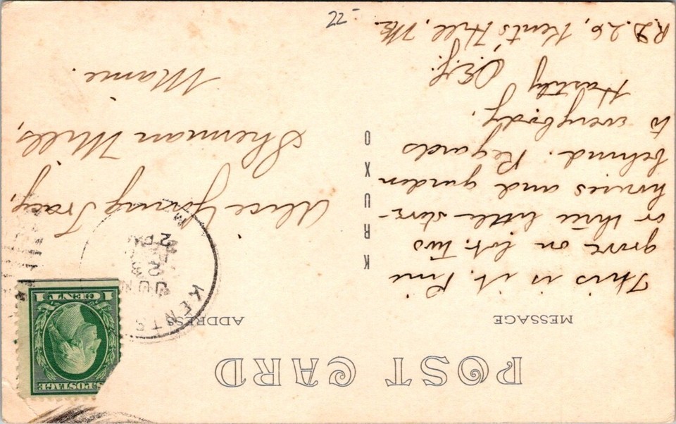 RPPC East Livermore ME Weller Store Residence Maine photo postcard IQ10