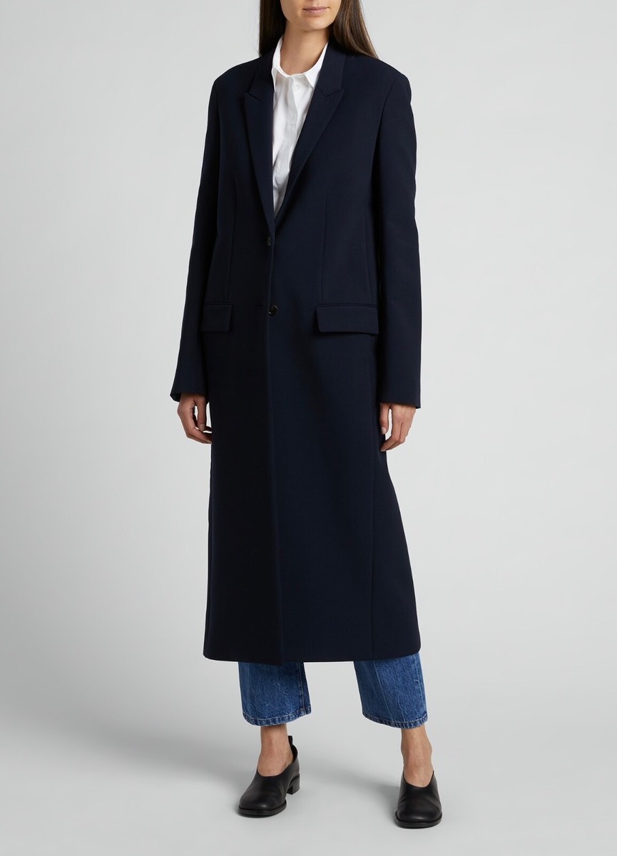 AT LAST&CO WOOL COAT DARK NAVY