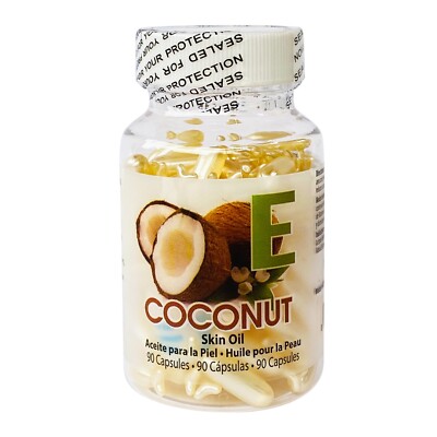 Amazing Shine COCONUT Skin Oil - Dry Skin & Wrinkles Anti-Aging (90 Capsules)