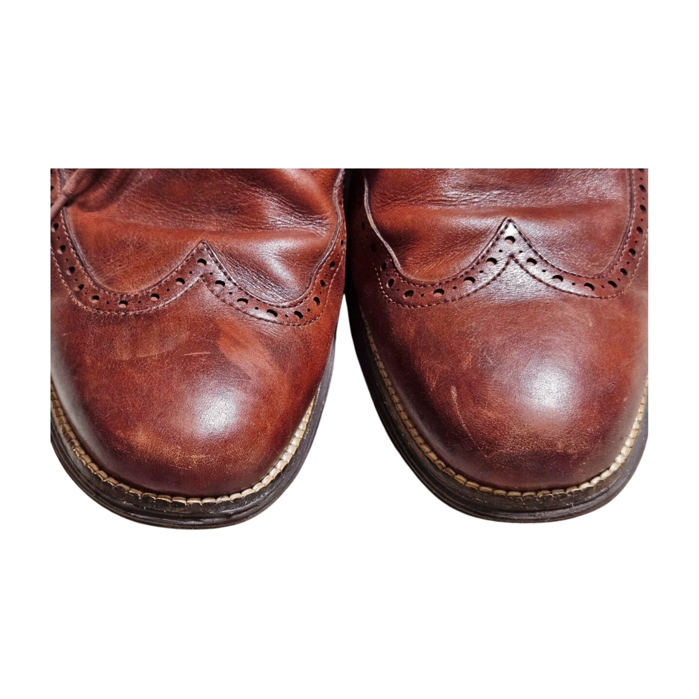 SAOLA Scarpe eleganti Cole Haan Grand OS Oxford a coda di rondine in pelle marrone C26472 da uomo 13