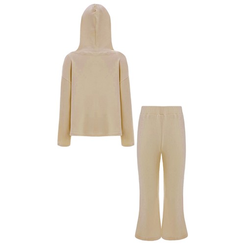 Kids Girls Tracksuit Long Sleeve Sweatsuit Zip-up Jacket And Pants Button Home - Picture 39 of 50