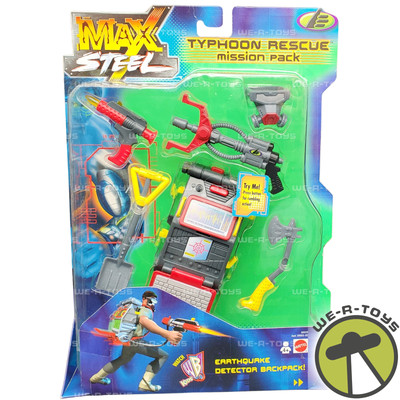Max Steel Typhoon Rescue Mission Pack Accessory Set 2000 Mattel 88028 NRFB