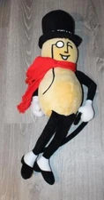 1991 Mr Peanut Plush Red Scarf and Cane 24" Very Long Legs