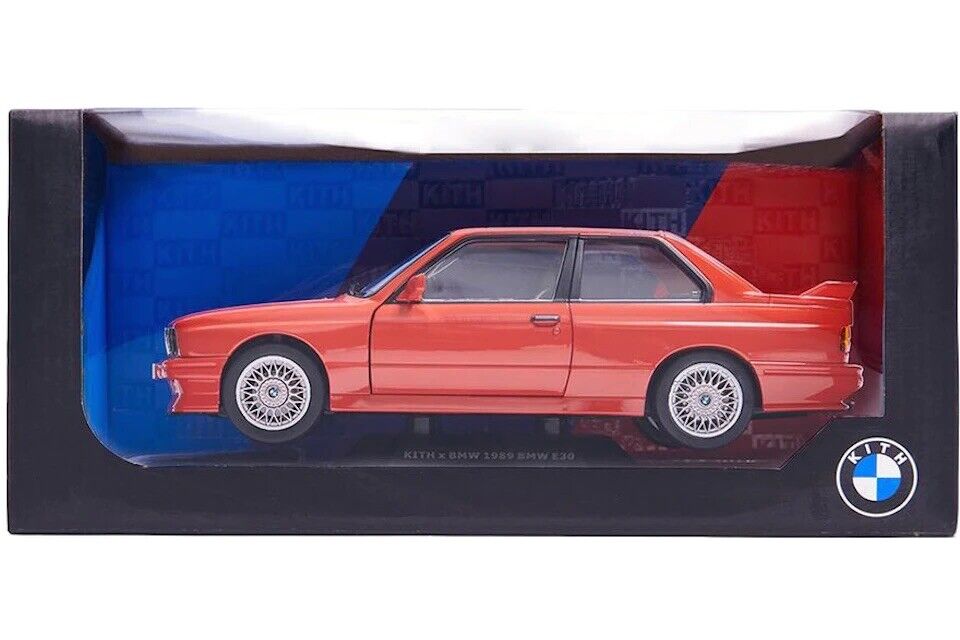 Ronnie Fieg's Kith BMW M3 E30 Red Diecast Replica 1:18 Scale Car