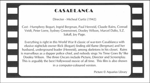 Casablanca Romantic Drama Film Humphrey Bogart Ingrid Bergman Benham FDC 1995 - Picture 2 of 2