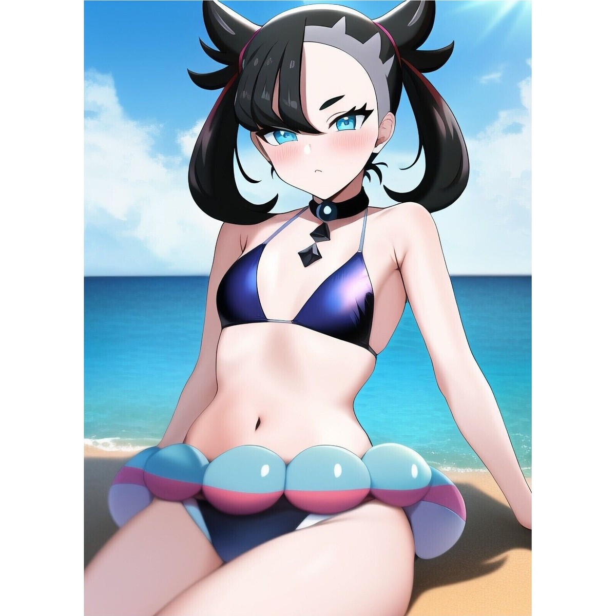 sleeve Rosemary Mary Marnie Bikini Beach Splash Pokémon
