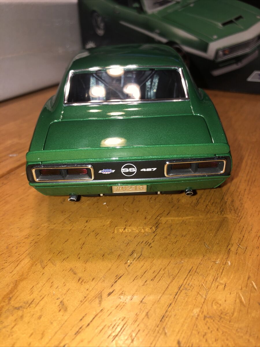 Camaro Chevrolet Green 1968 Yenko/sc 427 diecast 1:18 gmp Never Opened Dispayed Camaro Chevrolet Green 1968 Yenko/sc 427 diecast 1:18 gmp Never Opened Dispayed