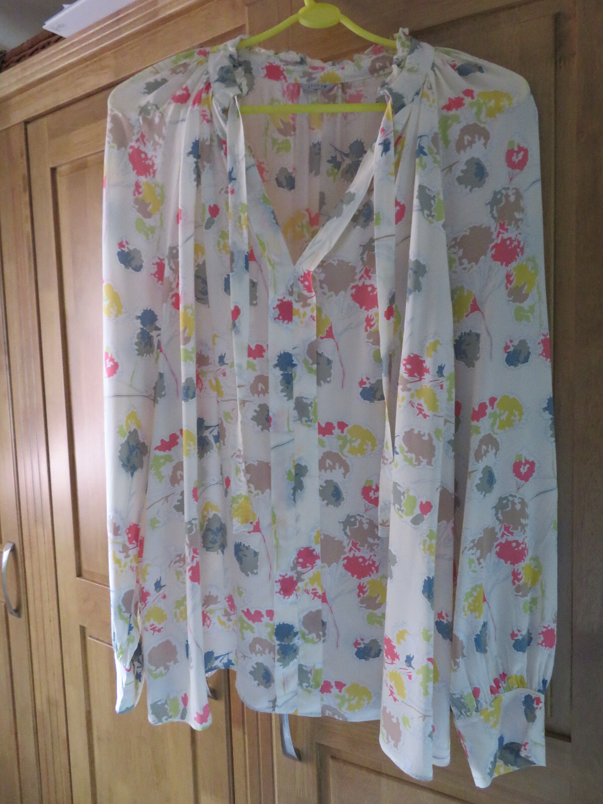 Ladies JIGSAW Blouse. Size 14. Multi coloured. Worn Once. eBay