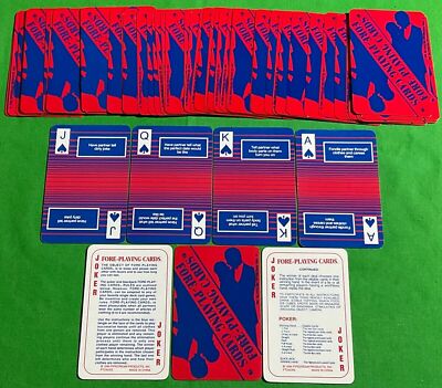 Alte Non Standard * FORE * Spielkarten für PAARE Vorspiel * LIEBHABER Spaß Spiel