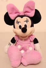 DISNEY MINNIE MOUSE PLUSH Pink Dress with White Polka Dots Stuffed Animal Toy
