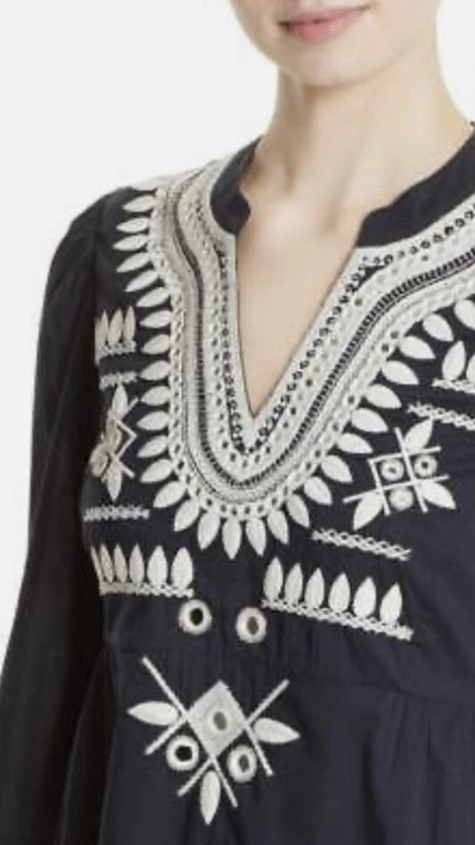 Abito Tory Burch maxi lunghezza blu navy tg 2 $499