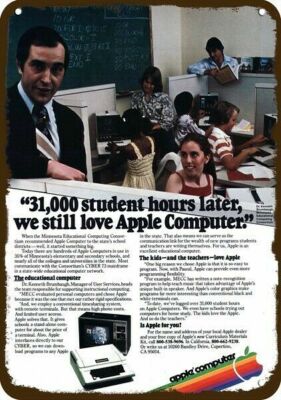 1979 APPLE II COMPUTER Vintage Look DECORATIVE METAL SIGN MINNESOTA ...