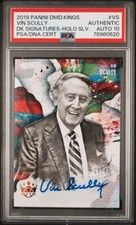 Vin Scully 2019 Diamond Kings Signatures Holo Silver PSA Auto 10 #VS 26/49