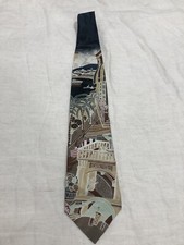 Lianetti 100 Italian Silk Mens Necktie 56"L Multicolor Vintage Neck Tie