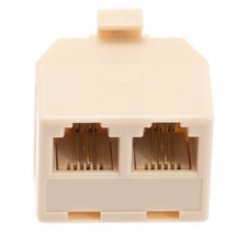 Pack Of 2 Steren Telephone T-adapter Y-Spitter For RJ11 CAT3 Fax Modem Internet