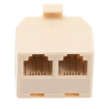 Pack Of 2 Steren Telephone T-adapter Y-Spitter For RJ11 CAT3 Fax Modem Internet