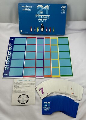 1986 21 Freeze Out Game by Ponder Mason Games Complete in Very Good Condition