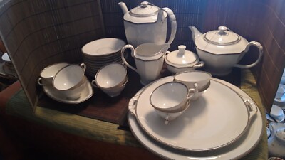 25Tlg Kaffee Tee  Service '' Gräf & Krippner Selb Bavaria '' Goldrand