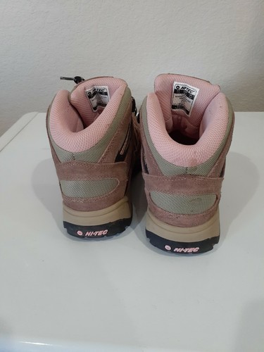Bota de Senderismo Para Mujer M Hi-Tec Bandera Tiro Medio Impermeable, Taupe/Rubor Talla 7.5 - Imagen 4 de 11