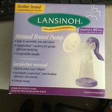 LANSINOH COMFORT EXPRESS MANUAL BREAST PUMP NEW sealed BPA FREE A368 jv