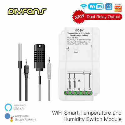 Tuya Wifi Smart Temperature Humidity App Controller Sensorschalter für Inkubator