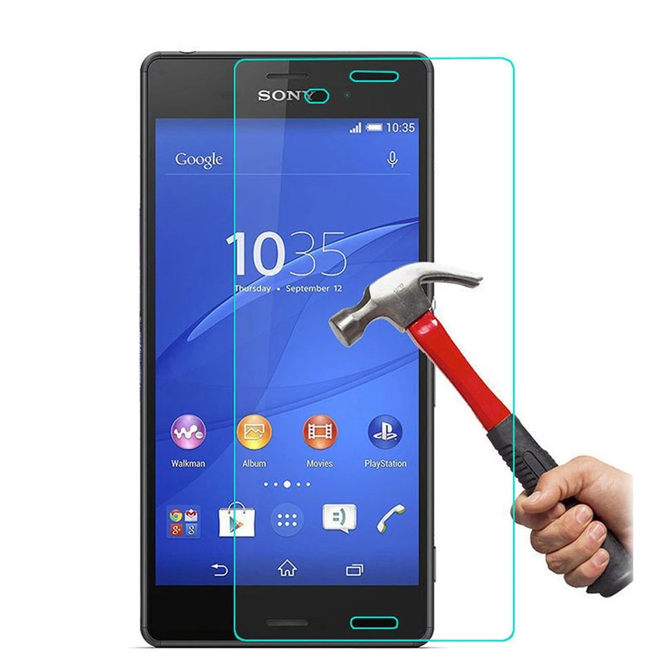 Protector de pantalla de vidrio templado ultra transparente premium para Sony Xperia Z3 Foto 2 de 4