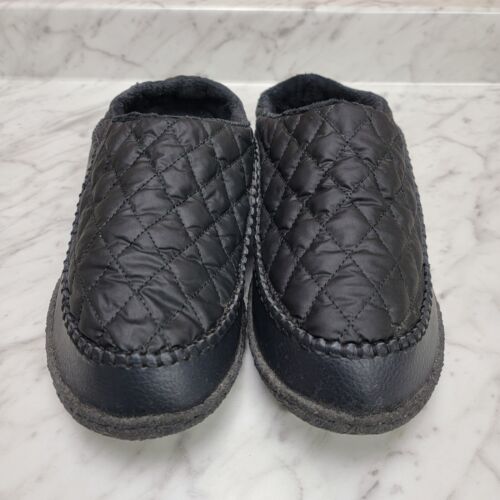 Men's Size 11 Sorel Manawan Quilted Slippers Black - Picture 3 of 11