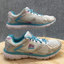 RBX Shoes Womens 9 Judith Training Sneakers White Mesh EF0082 Round Toe Lace Up