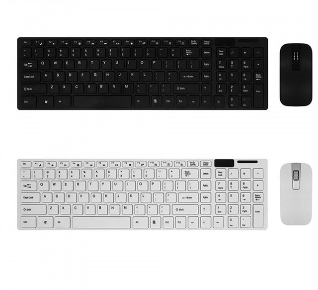Gaming Keyboard Mouse Combo Wireless 2.4G Ultra Slim Mute