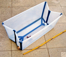 Wanna elastyczna z gwintem 1" przyłącze Stokke Flexi Bath składana kemping _b3